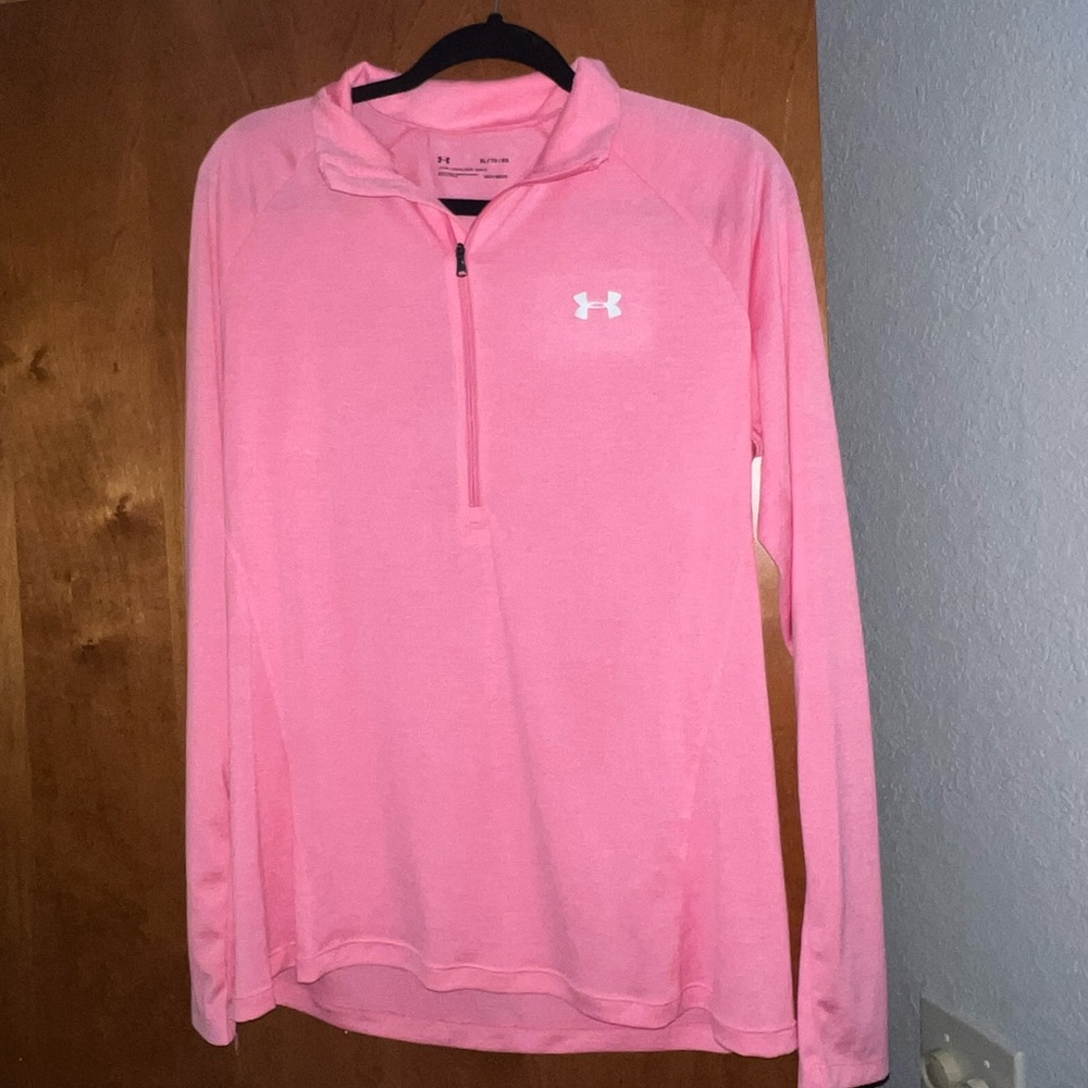 Under Armour Pink Quarter-Zip Pullover